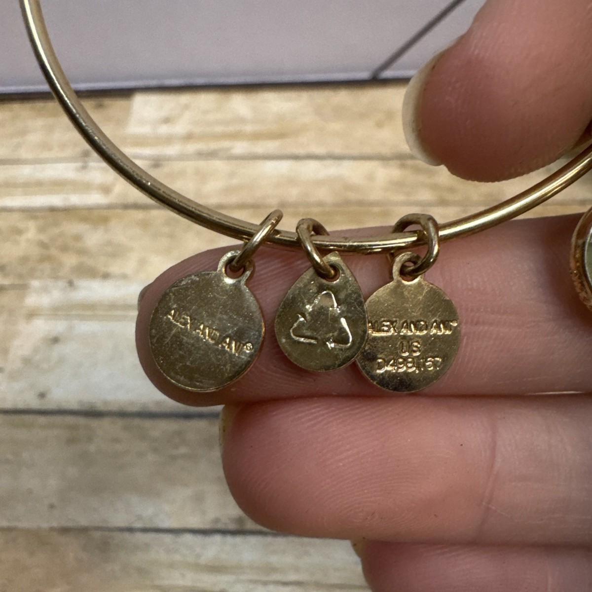 Alex and Andi embrace the power of positivity bracelet View 3