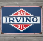 Irving Gas & Oil 8 x 12 Vintage Novelty Metal Sign Made In USA New!
