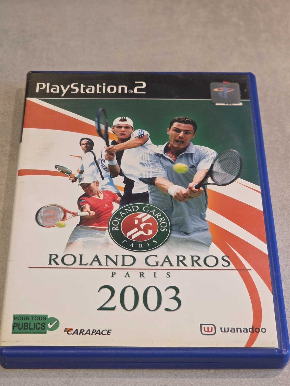 TENNIS ROLAND GARROS PARIS 2003 SONY PS2 PLAYSTATION 2