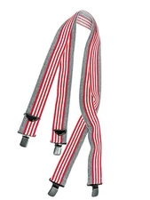 MeloTough Suspenders Fully Elastic 2 inch Wide X back Heavy Duty Patriot USA