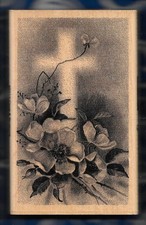 CRUZ DE PASCUA CRISTO HA RESUCITADO Papel Religioso Inspiración PRIMAVERA XL SELLO DE GOMA