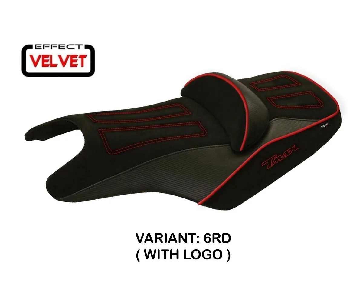 Seat saddle cover Aloi 1 Velvet Red (RD) TPZ YAMAHA T-MAX 530 2008 2016 1Iu