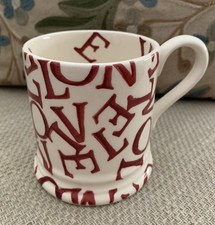 Image of Original,Disc,1st Emma Bridgewater Red ‘Love’ ’ Half Pint Mug 