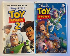 Lot of 2 Disney Pixar Toy Story 1995  Toy Story 2 2000 VHS Tapes Clamshell