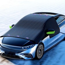 Magnetic Windshield Snow Cover for Cars SUVs with Reflective Caution Strip
