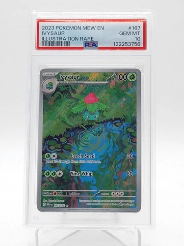 IVYSAUR 2023 POKEMON 151 ILLUSTRATION RARE #167/165 PSA 10 Q3963