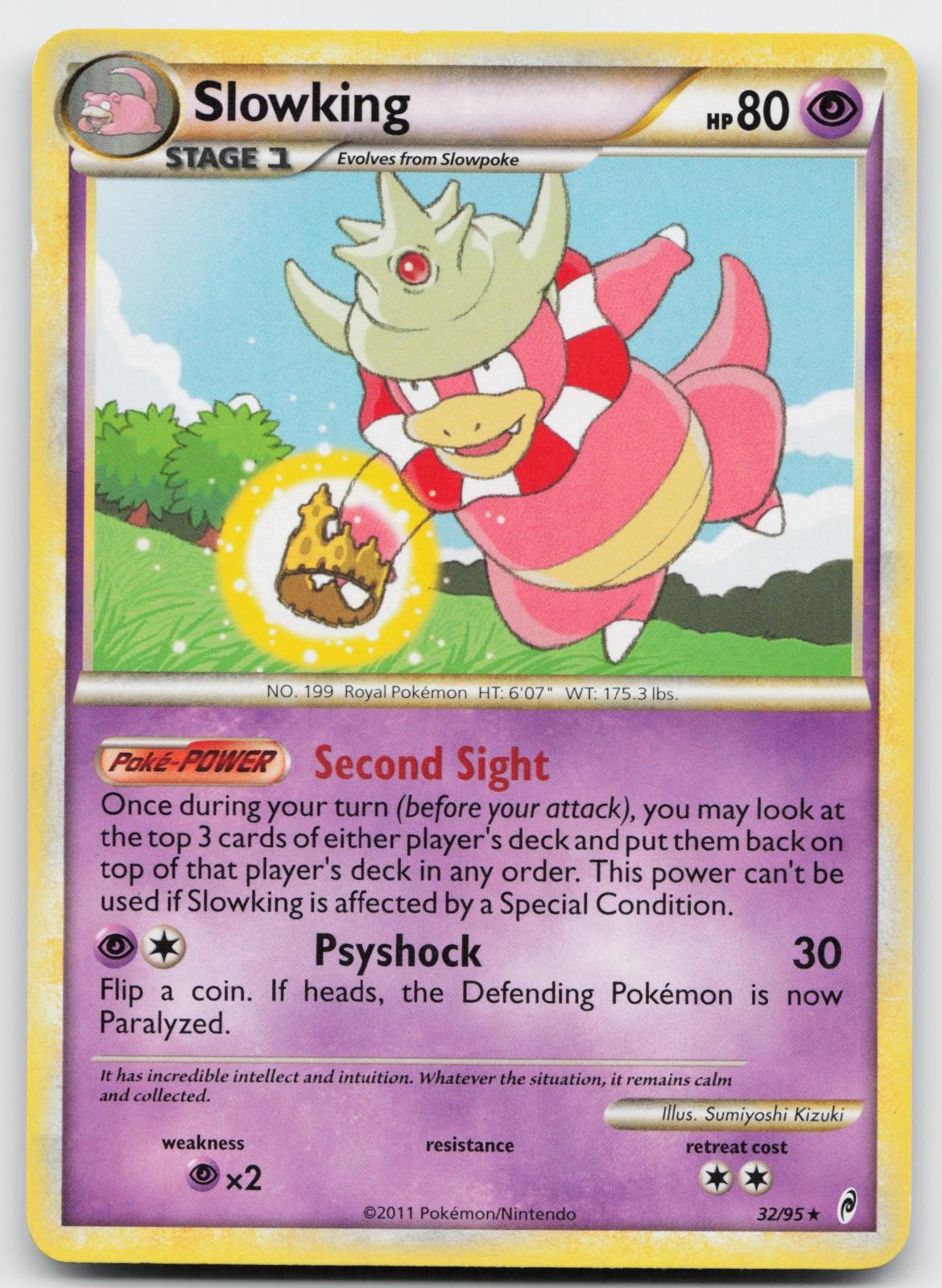 Slowking 32/95 Rare Call of Legends Pokemon Lightly Played