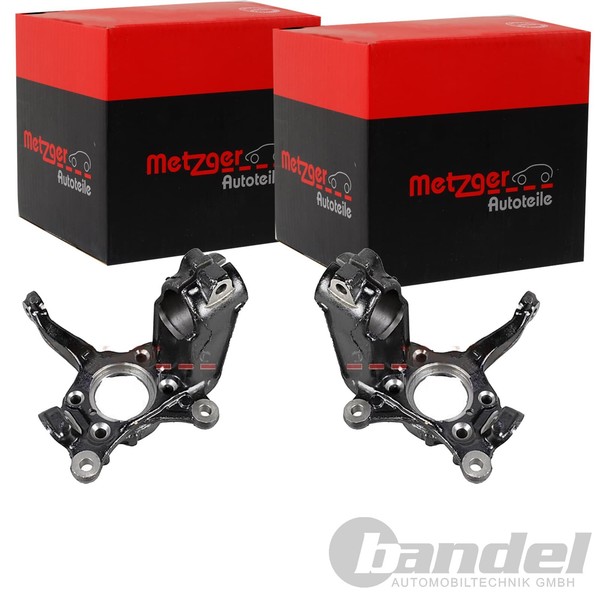 2X Metzger Achsschenkel Vorne Passend FÜR VW Beetle Jetta Links+Rechts-image