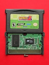 Sonic 2 Game Boy Advance Nintendo GBA Authentic Saves THQ Sega Classic Eggman