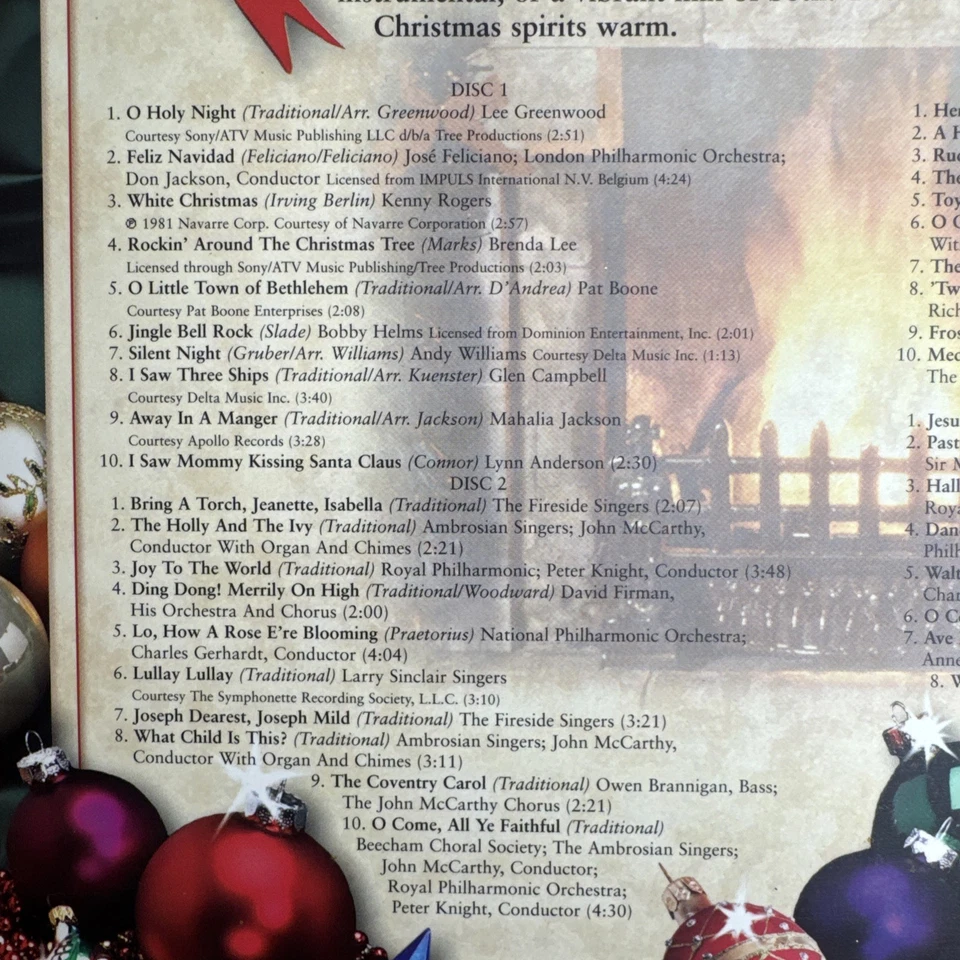 4 CD The Gift Of Christmas Set Reader's Digest Music Bonus Yule Log DVD - Image 4 of 4