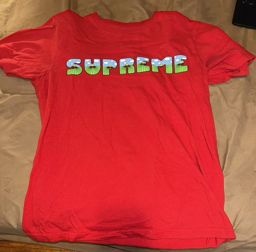Chemise à manches courtes Supreme Vintage 2011 This Is The **** rouge homme logo M Supreme