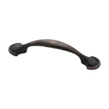 P39955L-VBC Bronze w/ Copper 3" Half Foot Cabinet Drawer Pull 10 Pack