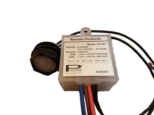 CPCR1 Remote Photocell Automatic Dusk to Dawn Light Sensor Lighting Switch