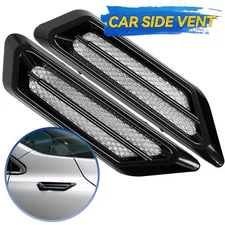 2Pcs Universal Cover Car Fender Side Decoration Air Flow Hood Scoop Vent Sticker