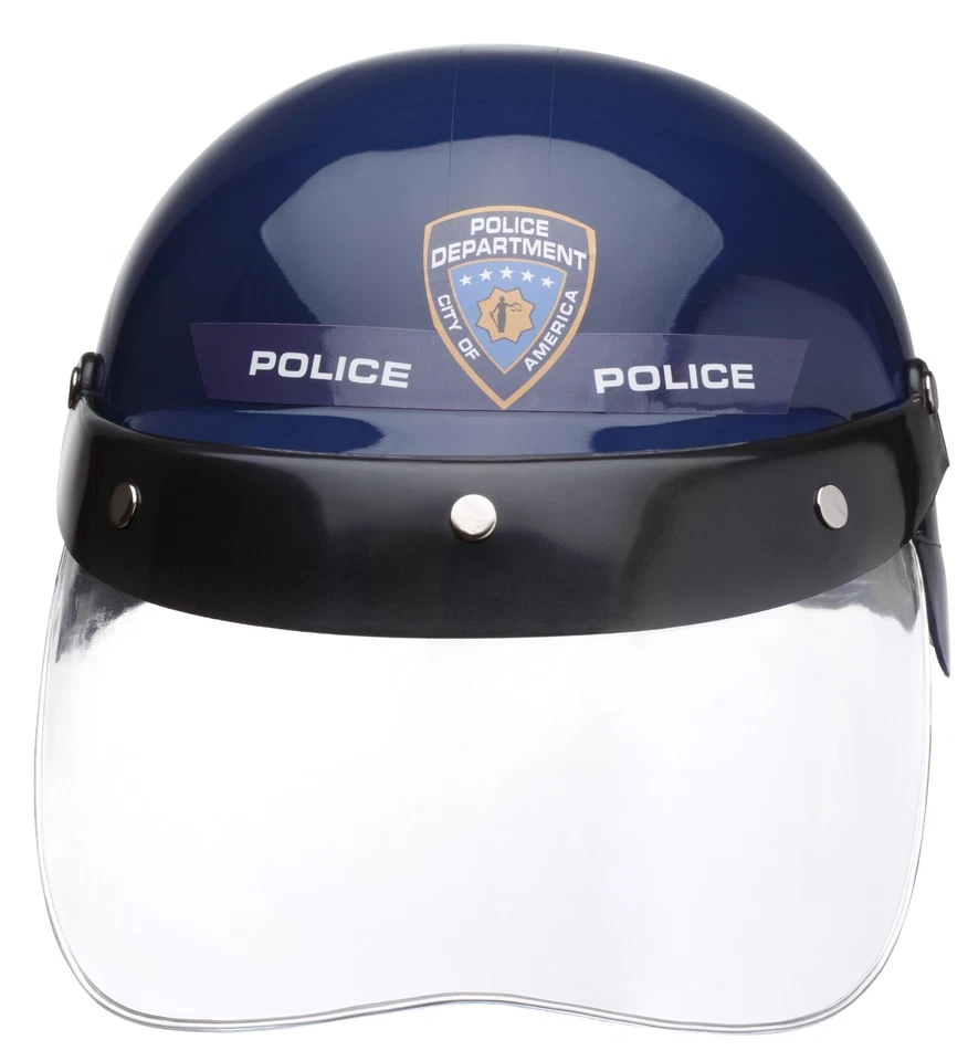 Dress Up America Police Helmet with Visor for kids - Cop Hat Costume Accessory - Image 2 of 3