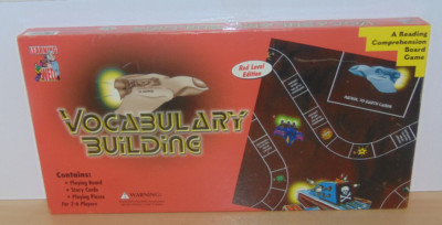 Vocabulary Building-Reading Comprehension Board Game-Red Level-Complete Ex Cond