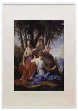 Le Sueur Eustache The Muses Clio Euterpe And Thalia A3 A4 Framed Print Picture