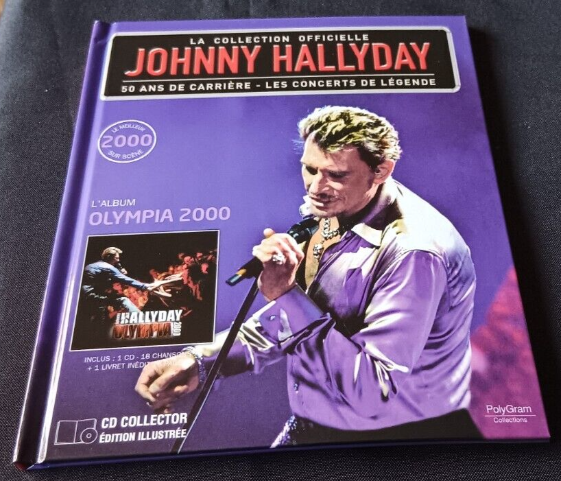 ♫ Johnny Hallyday-Cd  (neuf)+ livre illustré -Concert de légende, Olympia 2000 ♫