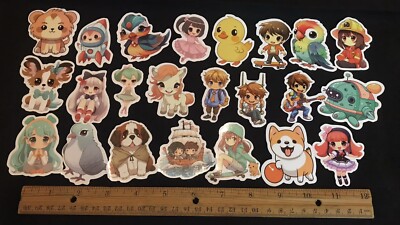 LOT OF 10 ANIME Stickers AmiAmi Magica Wars Kawaii Chibi Japan characters CUTE