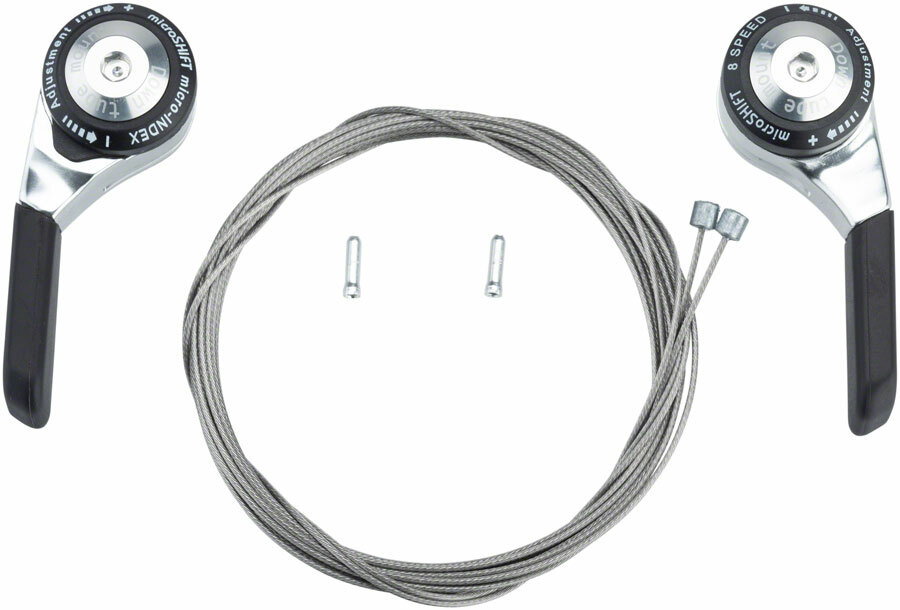 microSHIFT Down Tube Shifter Set 8-Speed Double/Triple