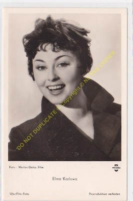 RPPC STAR Elma Karlowa Edit UFA Film Foto Werler Delos