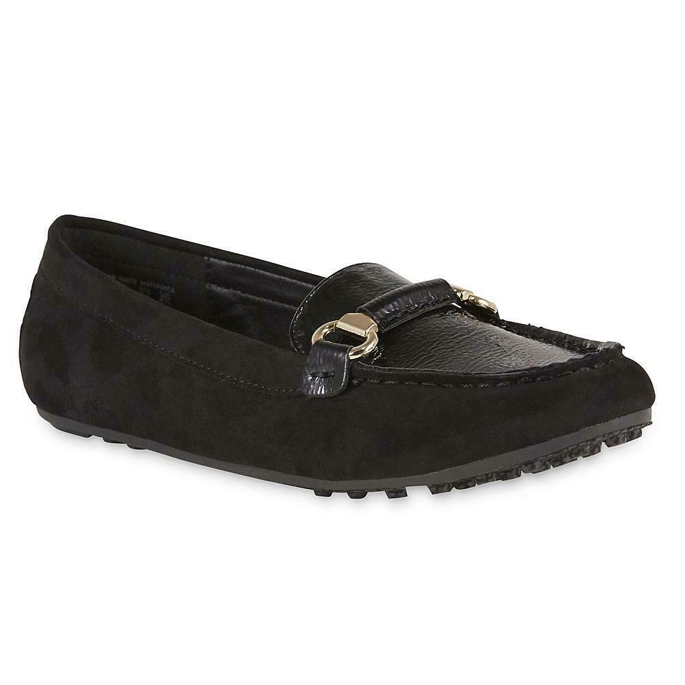 シリーズ1 Jaclyn Smith Women's Black Adassa Loafer Shoes #40968 Pick your