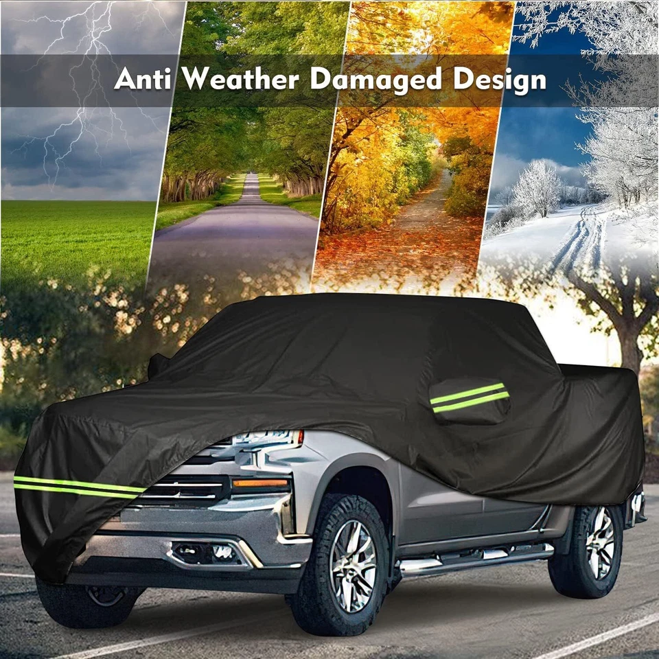 Cubierta de auto para camioneta GMC Sierra 1500 exterior nieve protección contra todo tipo de clima Foto 2 de 4