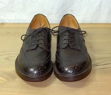 TRICKERS MEN'S S EXPRESSO BURNISHED DERBY BROUGE  SHOE (VARIOUS UK SIZES) NIB
