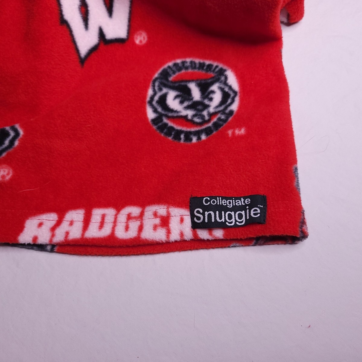 Wisconsin Badgers Collegiate Snuggie Fleece Blanket Sleeves Football