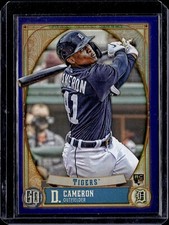 2021 Topps Gypsy Queen Indigo Parallel #9 Daz Cameron RC 220/250 Tigers