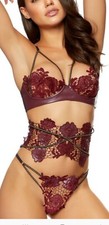 ann summers Tamara Burgundy Waspie Small 8 10