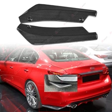 Carbon Style Rear Bumper Side Splitter Lip Canards For Infiniti G35 G37 Q50 Q60 
