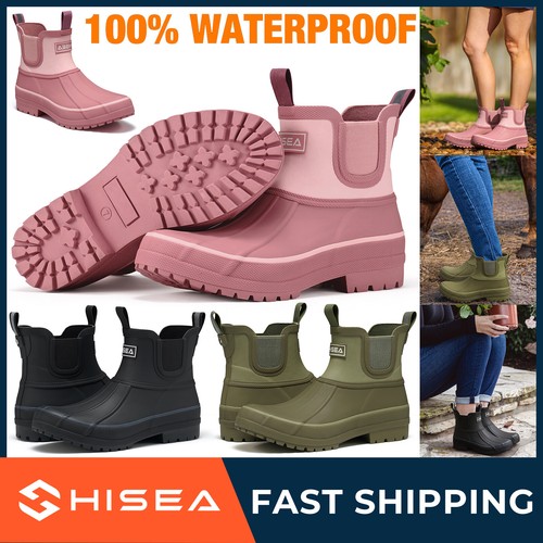 HISEA Women Duck Hunting Boots Waterproof Non-Slip Cushioning Chelsea Rain Boots