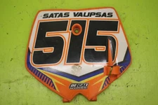 1998-2001 KTM 50 JR Adventure Number Plate Original OEM Decal Works 45108007000
