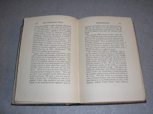 Antique Psychology Book Our Unconscious Mind Autosuggestion Libido Pierce 1923 - Foto 10 di 12