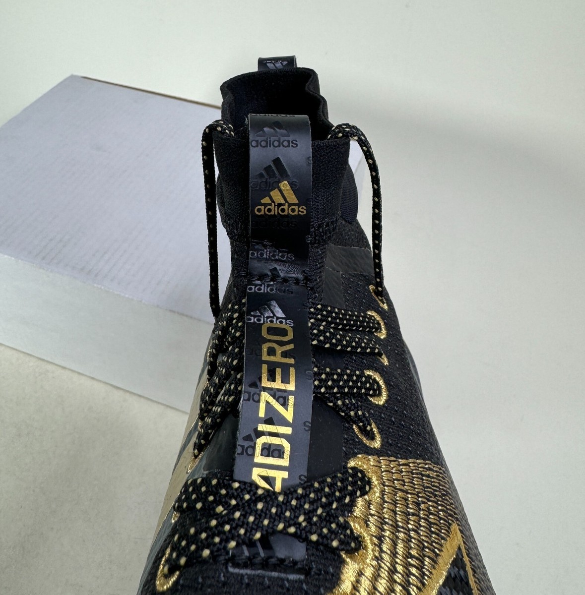 Size 9 Adidas Adizero 8.0 SK Black Gold Purple Men's Football