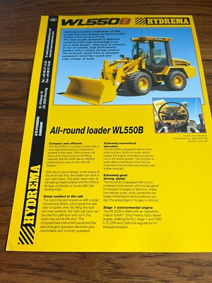 Hydrema Weimar WL550B Wheel Loader Brochure AMIL22