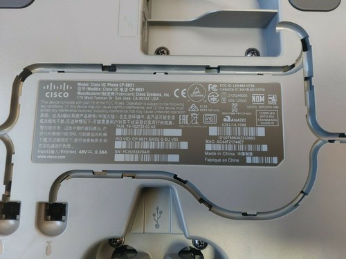 Cisco Systems Inc Unified IP VOIP Conference Phone 8831 CP-8831 74-102725-03 - 第 4/7 張圖片