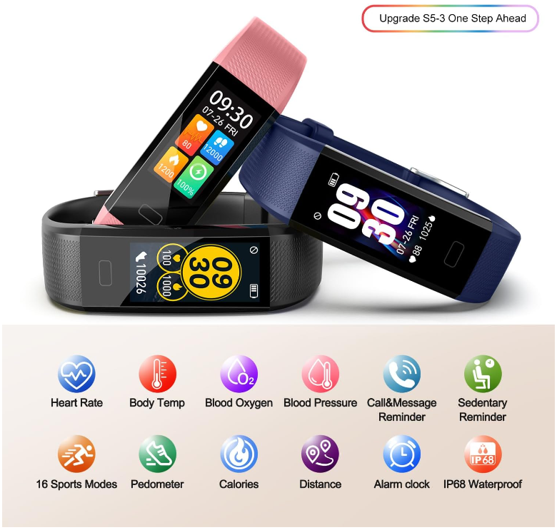 Reloj Mide Presion Arterial Que Mide Cuenta Calorias Medidor Cardiaco  Ejercicios