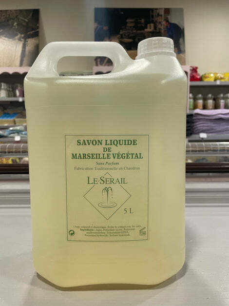 Savons de Marseille Nature Le Serail grand format 5 litres de recharge