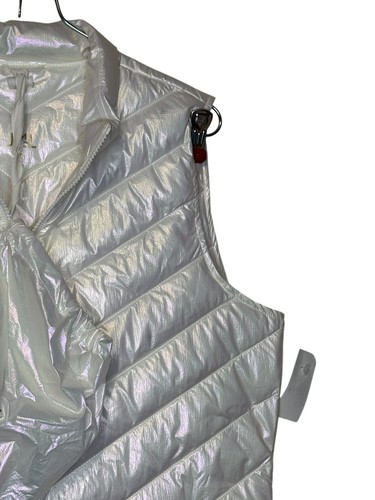 J. McLaughlin Women's Puffer Vest Packable Full Zip Eira Iridescent Medium NWT - Picture 3 of 10