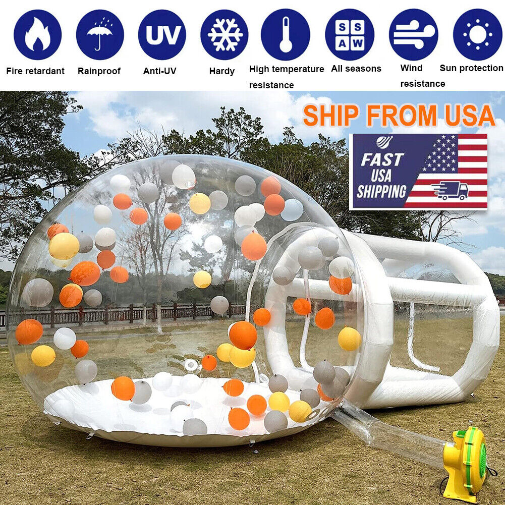 Transparent Inflatable Bubble Tent Igloo Dome Bubble Balloons House Kids Party