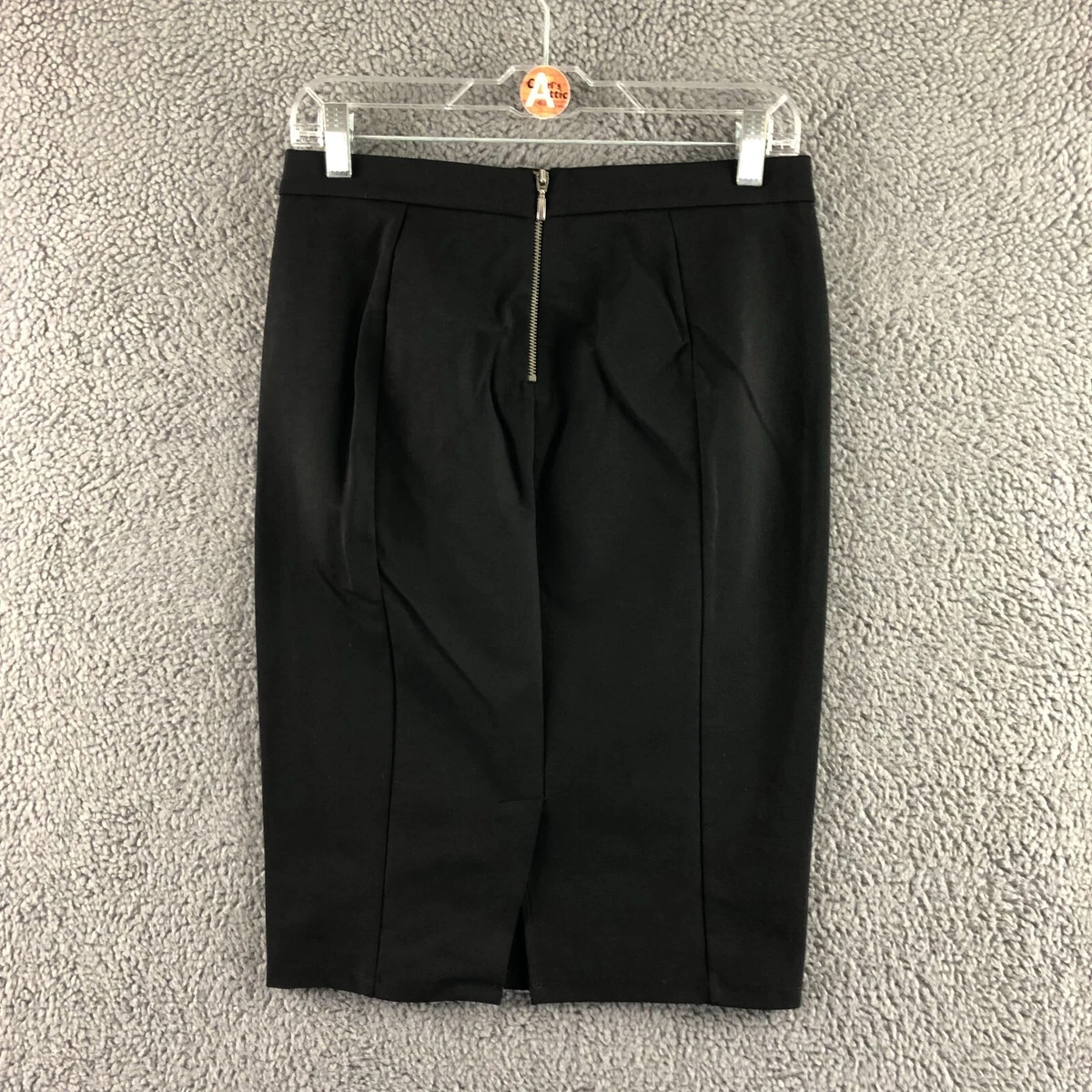 Long black formal top skirt with pockets