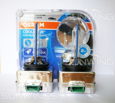 2PCS NEW PAIR OSRAM XENARC D3S 66340CBA-HCB Cool Blue 6000K HID XENON LIGHT BULB