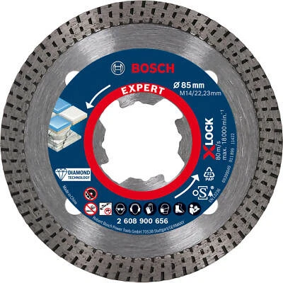 BOSCH PROFESSIONAL Bosch Expert X Lock Best Diamond Cutting Disc for Hard Ceramics 85mm 1.6mm 22mm
