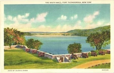 View Of Lake Champlain At The South Wall Of Fort Ticonderoga, New York Postcard