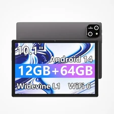 Android Tablet, Octa-core Processor, 12GB RAM 64GB ROM (Up to 1TB), 1280x800 HD