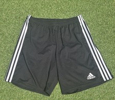 Adidas Aeroready Athletic Shorts Size Youth Teens Black 3 Stripe