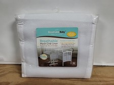 BreathableBaby Classic Breathable Mesh Crib Liner For Mini Or Portable Cribs