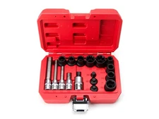 17pc Master Brake Caliper 5 Point, 10 Point, Hex & Socket Set w/Case